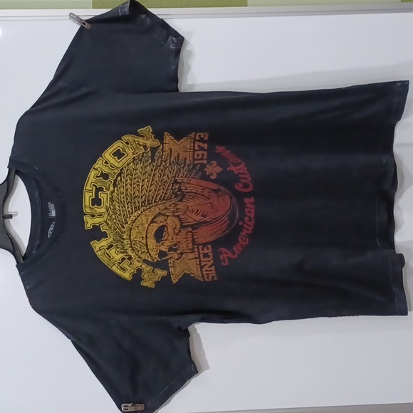 Affliction American Customs 2XL Black 2-side Graphic tshirt - Picture 1 of 6